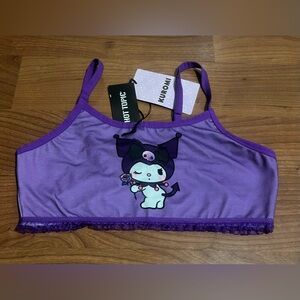 KUROMI SANRIO ( HOT TOPIC) woman’s  graphic Bralette
